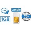 LANGIE dobíjacia SIM s 1GB dátami pre preklad v 70 krajinách sveta