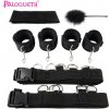 Paloqueth BDSM Sex Bondage Set for Bed Q01-0007 Black