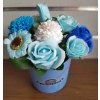 Mydlový flower box Mix Blue