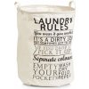 Zeller Present Laundry Rules béžový 38 x 48 cm