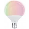 Eglo 12254 E27 13W 88W veľká guľa G95 LED svetelný zdroj RGB-TW múdre osvetlenie 1300lm 2700 6500K ovládanie hlasom, regulovateľná intenzita svetla, nastaviteľná farebná teplota, meniace far žiarovka