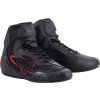 Boty FASTER-3 RIDEKNIT, ALPINESTARS (černá/tmavě šedá/červená, vel. 44)