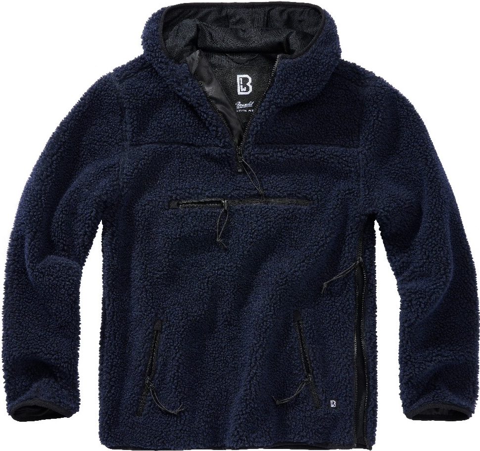 Brandit fleecová Teddyfleece Worker Pullover navy