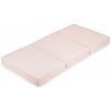 Flumi Skladací detský matrac s poťahom 120 × 60, ružový Materac dziecięcy + pokrowiec RÓŻOWY