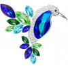 Brošňa kolibrík Flying Gem by Veronika s českým krištáľom Preciosa 2243 70