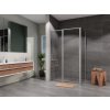 Sprchový kút Lusso Slim obdĺžnik otvárací 120x90 cm, číre sklo