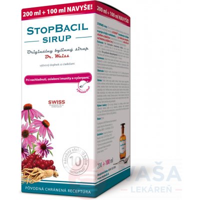 Dr. Weiss Stopbacil sirup 200+100 ml