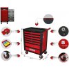 KS Tools RACINGline ČIERNY/ČERVENÝ dielenský vozík so 7 zásuvkami 826.0007