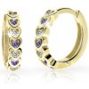 Cutie Jewellery Zlaté detské náušnice C3340Z-ametyst