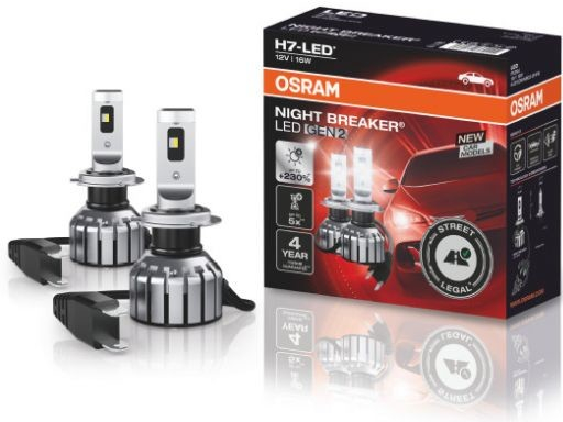 Osram H7 NIGHT BREAKER LED +230% 64210DWNBG2 GEN2 6000K 2ks