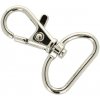 Kovová karabínka rybka XL0032 strieborná 25 mm