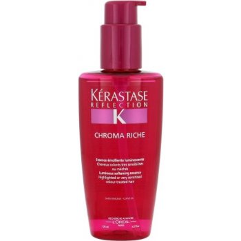 Kérastase Reflection Chroma Riche Luminous Softening Essence vlasová esencie na poškodené, farbené a citlivé vlasy 125 ml