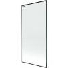 MEXEN/S - Next L vaňová zástena FIX 90 x 150, čierna vzor, grafit metal 895-090-000-03-70-95