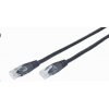 Gembird PP12-5M/BK patch RJ45, cat. 5e, UTP, 5m, čierný