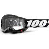 ACCURI 2 100% - USA , Enduro Moto brýle černé - čiré Dual plexi