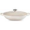 Le Creuset - Liatinový hrniec plytký- podlhovastý 31 cm / 3,4l - Meringue, béžový