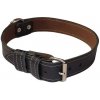 Palkar Obojok z kože hladenice pre psov 60 cm × 30 mm čierny