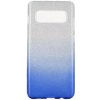 Puzdro gumené Samsung G973 Galaxy S10 Shining transparentno-modr