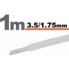 SOLEX Zmršťovacia trubička 3,5mm/1,75mm DRS3,5-1,75/T transparentná
