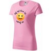Vtipné tričko Hej ty d. Farba: Ružová, Veľkosť: S