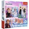 Trefl 2v1 + pexeso Princezné vo svojej zemi Disney Frozen 2