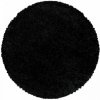 Najkoberce shaggy Sydney čierny 120 cm kruh
