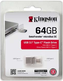 Kingston DataTraveler MicroDuo 3C 64GB DTDUO3C/64GB od 20,79 € - Heureka.sk