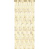 PartyDeco Záves vianočný stromček - zlatý 100 x 245 cm