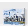 Vymalujsisam.sk Maľovanie podľa čísiel - New York Veľkosť: 40x50cm, Rám: Na kartónovej doske