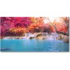 Foto obraz akrylový do obývačky Vodopád v lese 100x50 cm