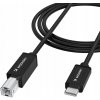 KÁBEL USB-B / USB-C PRE TLAČIAREŇ SKENER 480 Mb/s RFI 1m