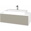Dreja Kúpeľňová skrinka MODULE SZZ1 100 umývadlo Glance - N01 Biela lesk / M05 Béžová mat