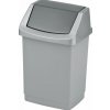 CURVER Odpadkový kôš CLICK-IT 15L | strieborná