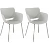 Sada 2 stoličiek Alpena, svetlosivá