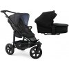 TFK Mono3 2v1 Premium Black Combi carrycot + Seat unit Nafukovacie kolesá Hlboká vanička Black