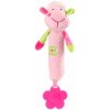 BABYONO Hračka pískacia s hryzačkou Sweet Lambie ružová