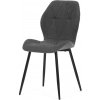 Autronic CT-285 GREY2 Stolička jedálenská, šedá látka, čierne kovové nohy