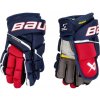 Rukavice Bauer Supreme Mach Jr Farba: navy modrá/červeno/biela, Veľkosť rukavice: 10