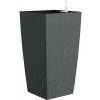 Plastkon Delto Stone samozavlažovací kvetináč 30 x 58 cm antracitová