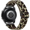 eses Nastaviteľný nylónový elastický loop remienok pre smart hodinky 20 mm Farba: leopard