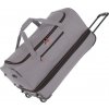 Travelite Basics Wheeled duffle L Grey/green taška