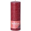 Bolsius Rustic Shine Valec 68x190mm Velvet Red, bordó sviečka