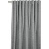 Záves s riasiacou páskou Dolly s ľanovou štruktúrou sivý 245 x 140 cm