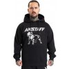 Amstaff mikina s kapucňou Logo 2.0 black/white