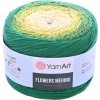 Pletacia vlna YarnArt FLOWERS MERINO 538 zelená žltá