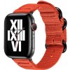Army Wowen nylonový remienok pre Apple Watch (42/44/45/46/49 mm) Farva: Oranžová
