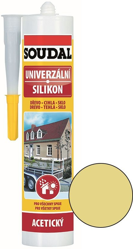 SOUDAL Univerzálny silikón 280 ml béžový