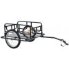 vidaXL Príves na bicykel 130x73x48,5 cm, oceľ, čierny 91770