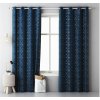 Room99 Záves GLAMMY - tmavomodrý 140x250 cm - uchytenie dekoračné kolieska
