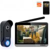 EVOLVEO DoorPhone W7, Sada domácího bezdrátového videotelefonu s WiFi černý stříbrný monitor W7-SB